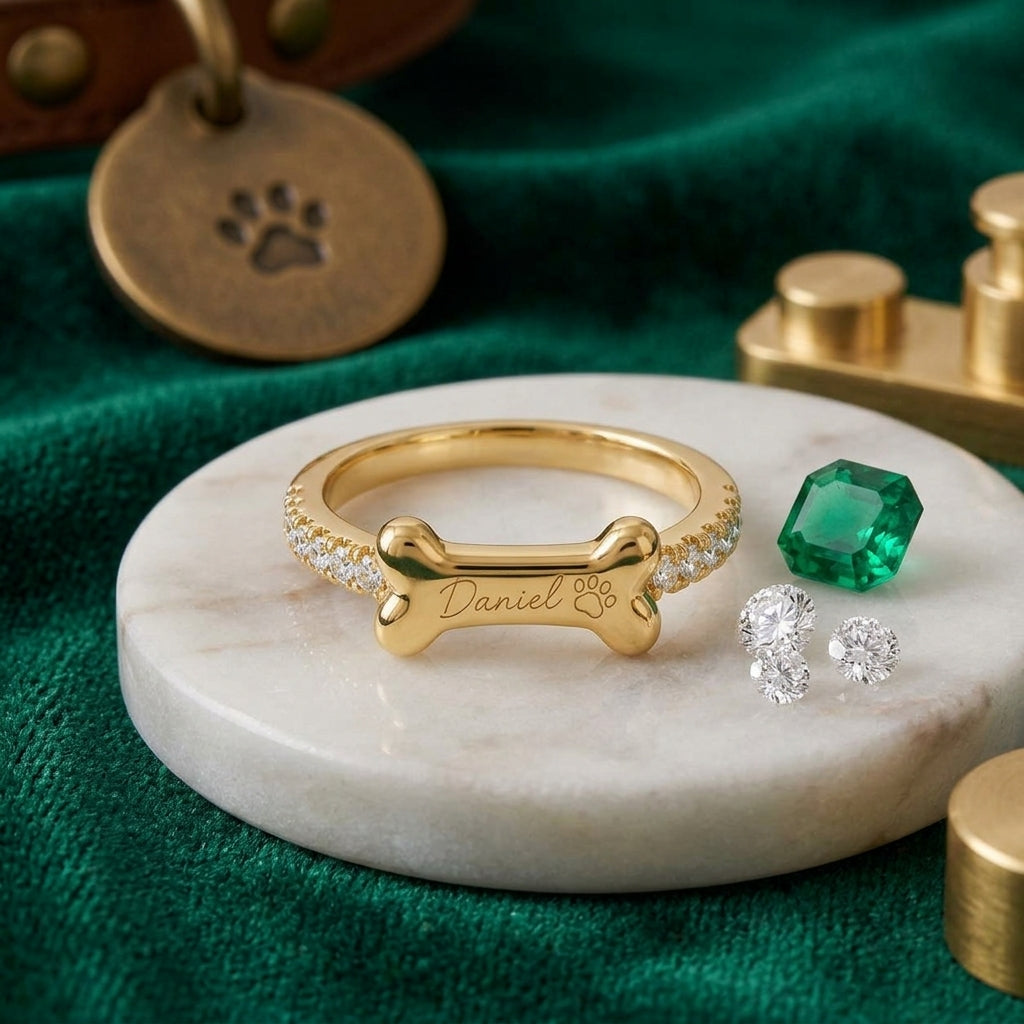 Pet name and birthstone detail