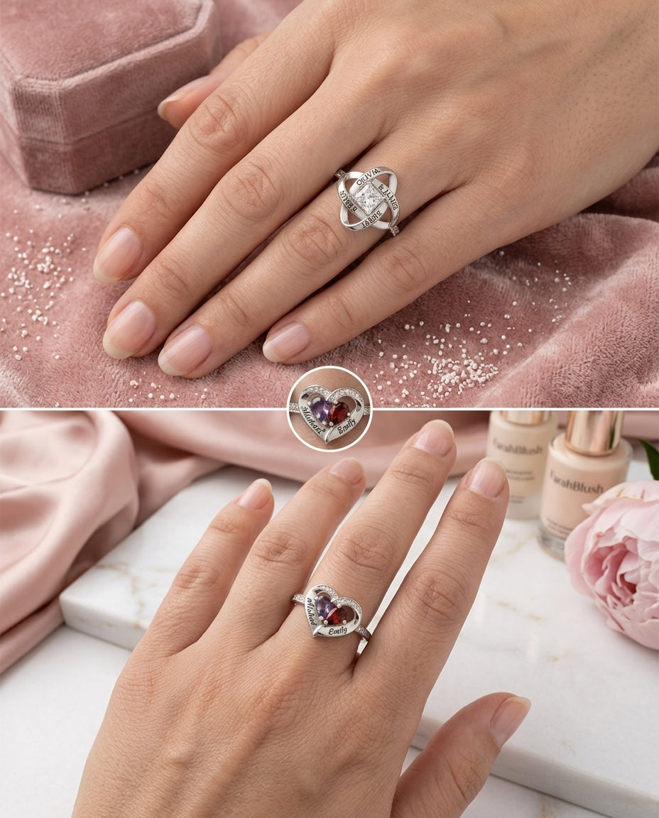 Grandma ring readability while worn