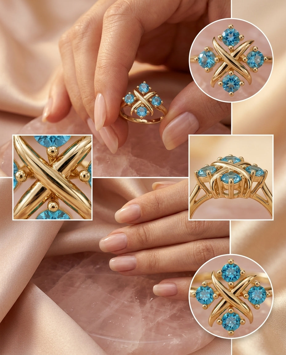 Four birthstone positions detail and balance