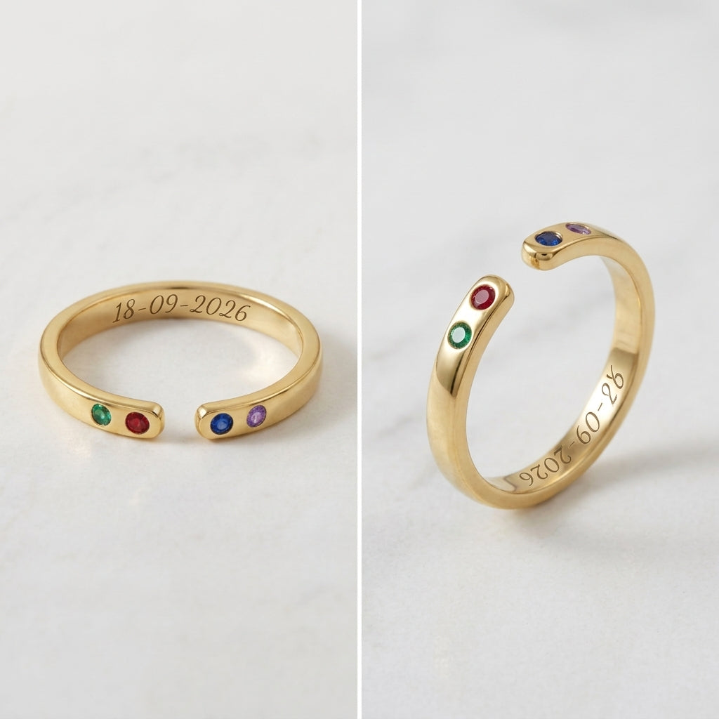 Four-stone ring architecture comparison