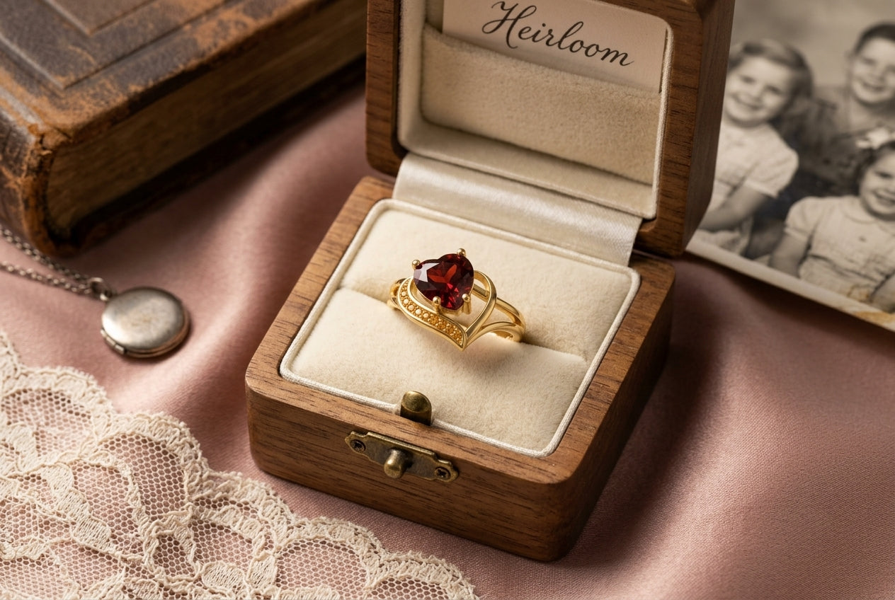 Grandma birthstone keepsake ring hero