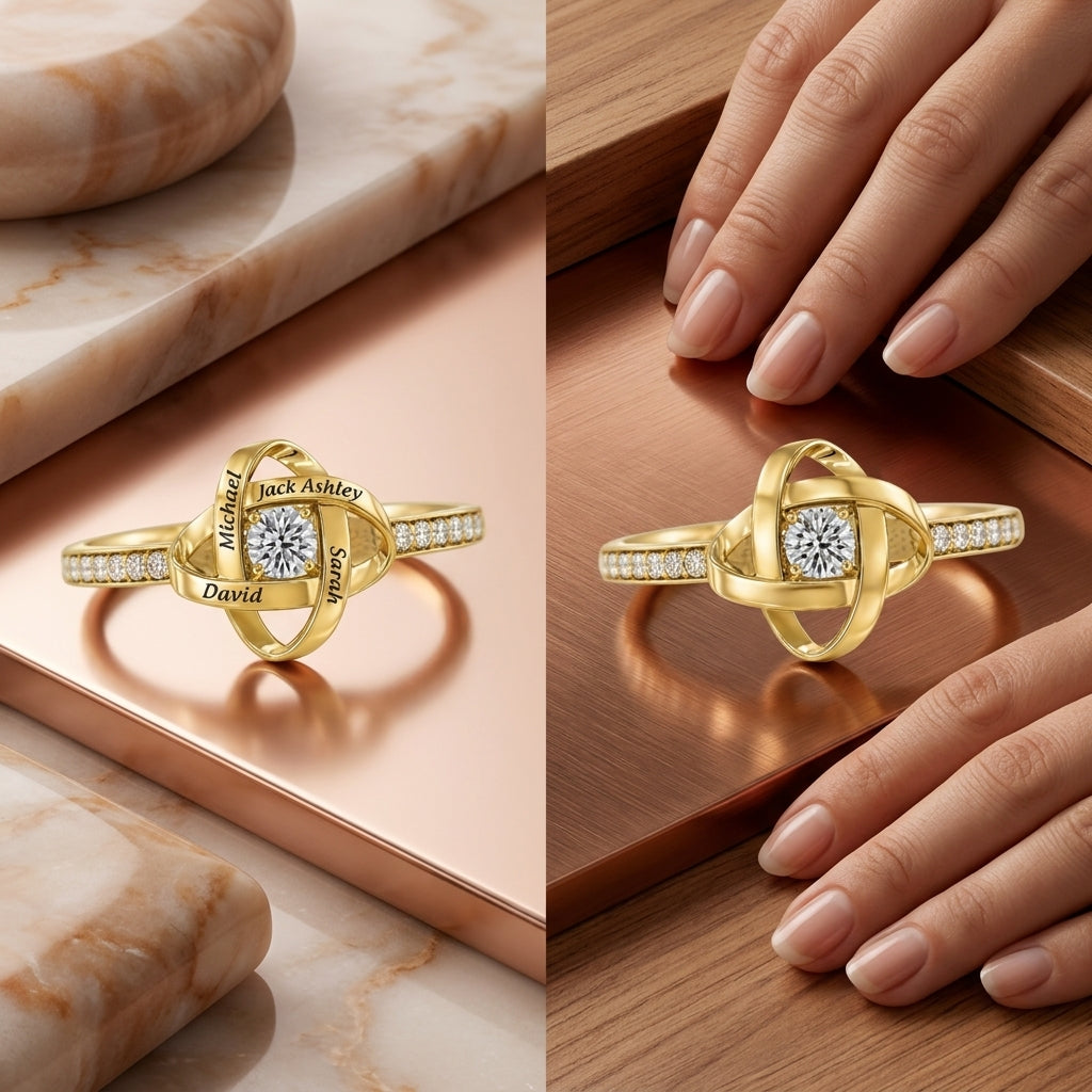 Stone-only versus name-forward grandma keepsake