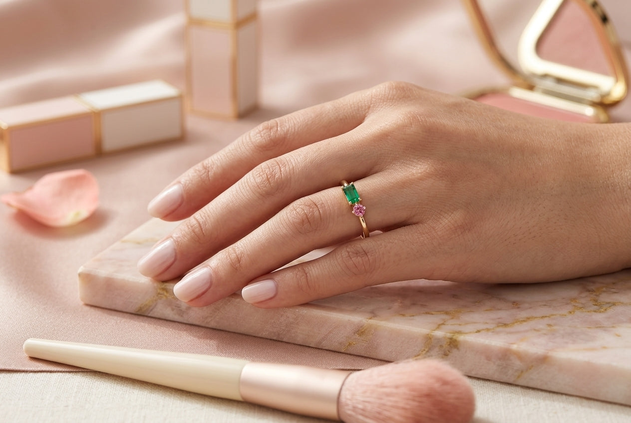 Two-stone mother's ring hero