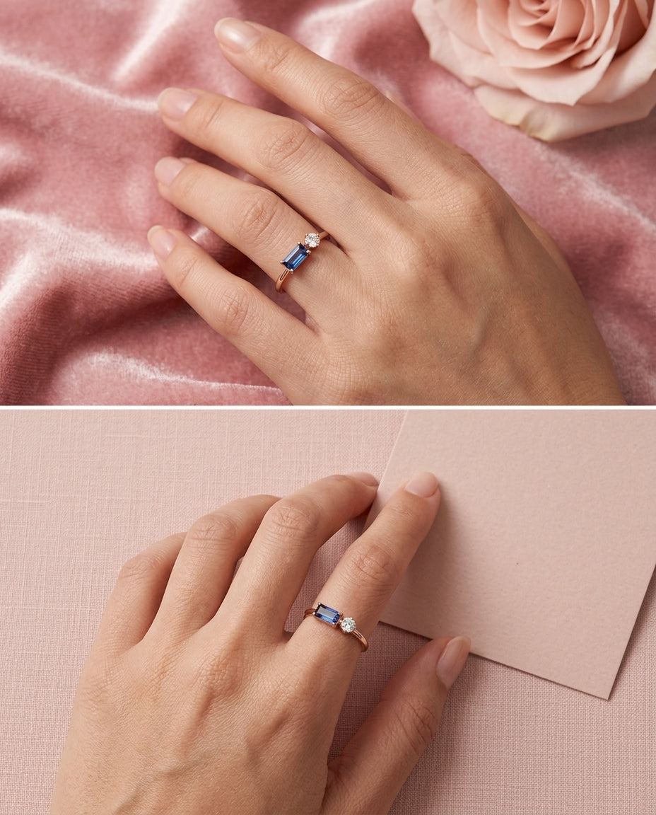 Two birthstone positions worn