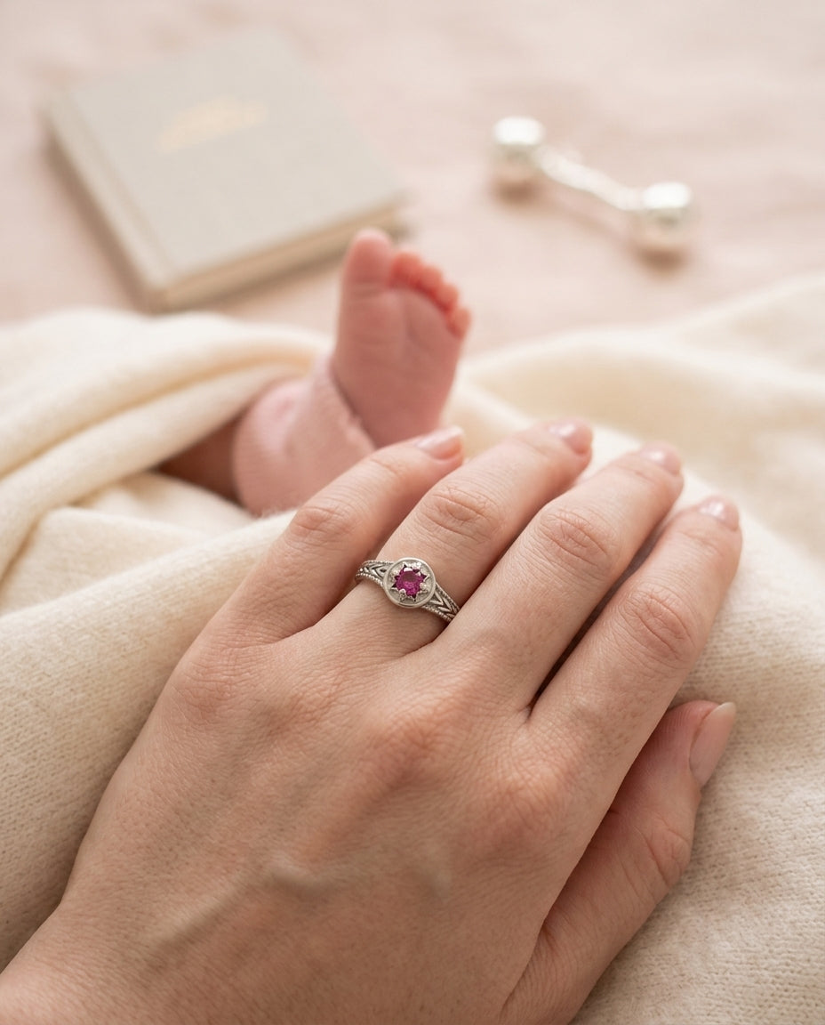 Quiet new-mom keepsake