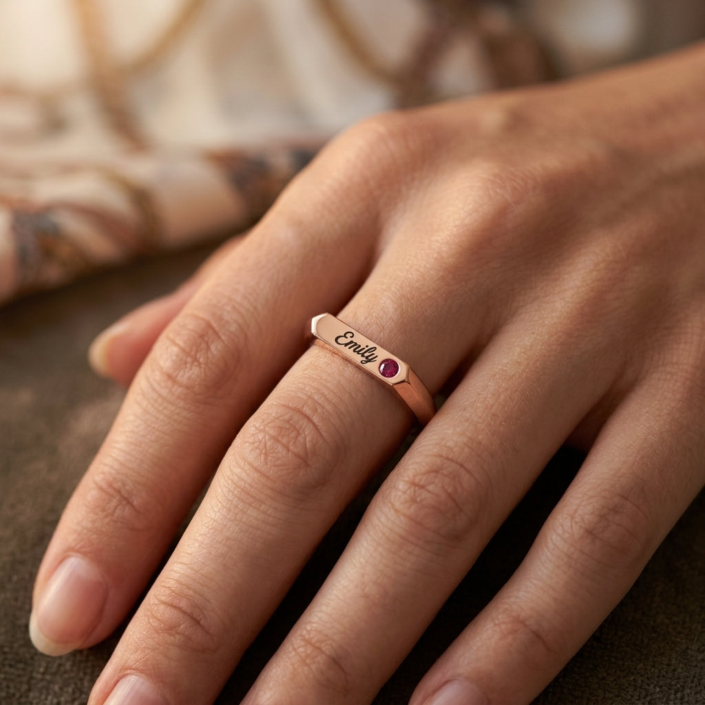 Discreet one-name keepsake