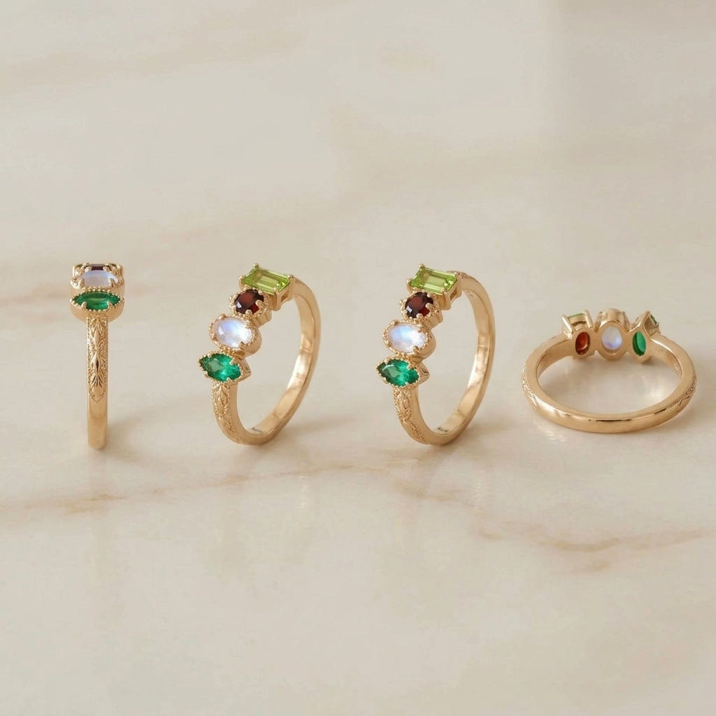 Four birthstone positions without hierarchy