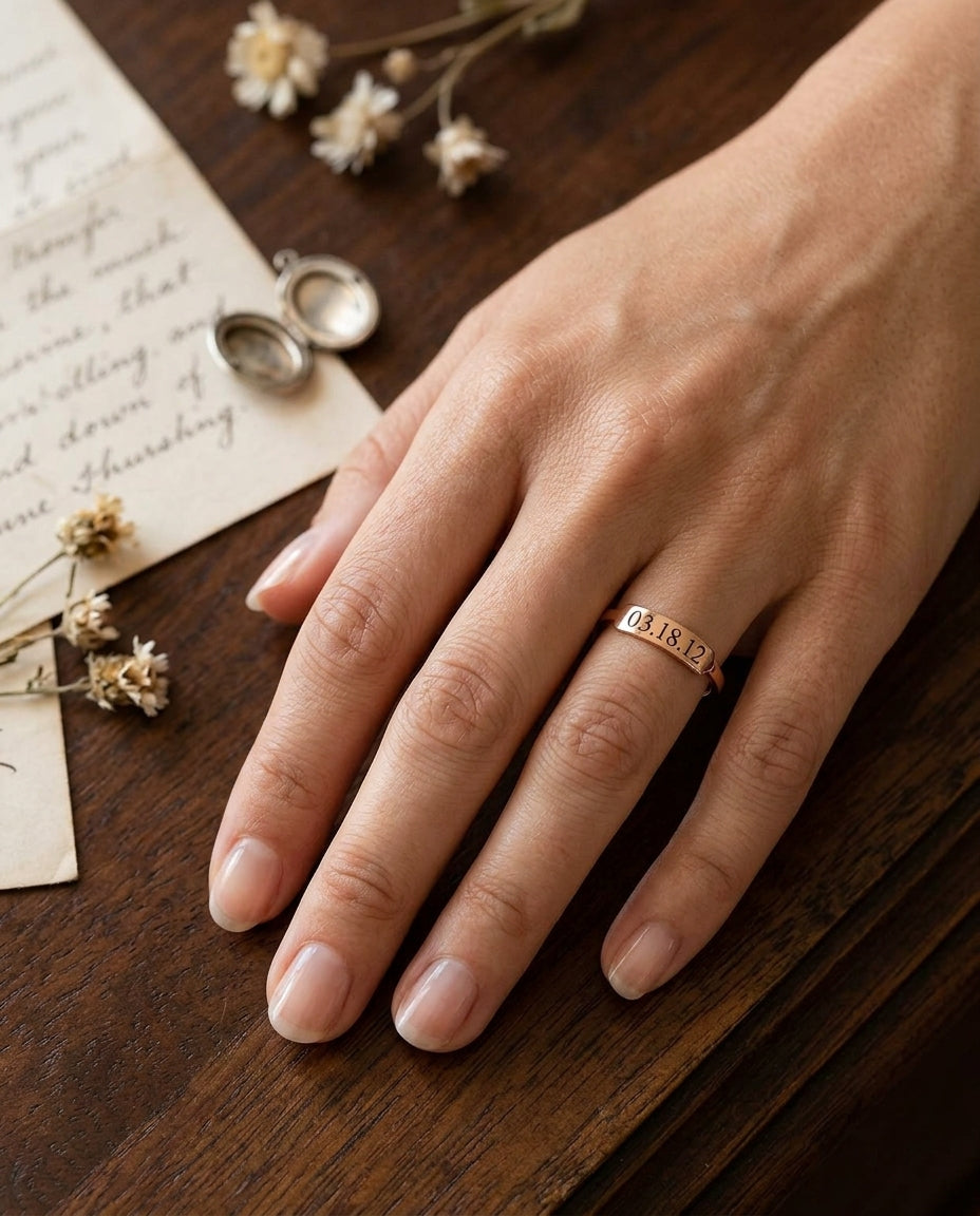 Date keepsake worn