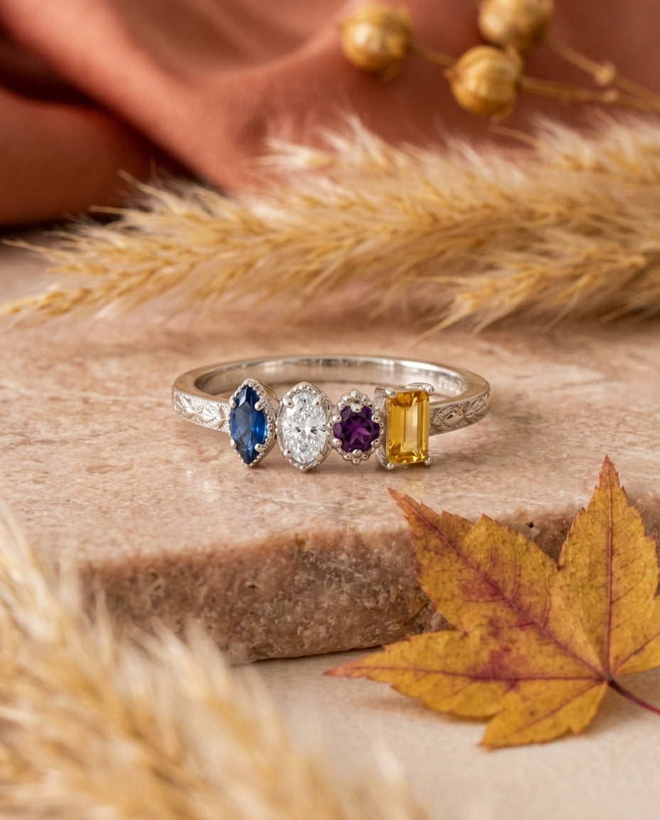 Same jewelry with seasonal framing