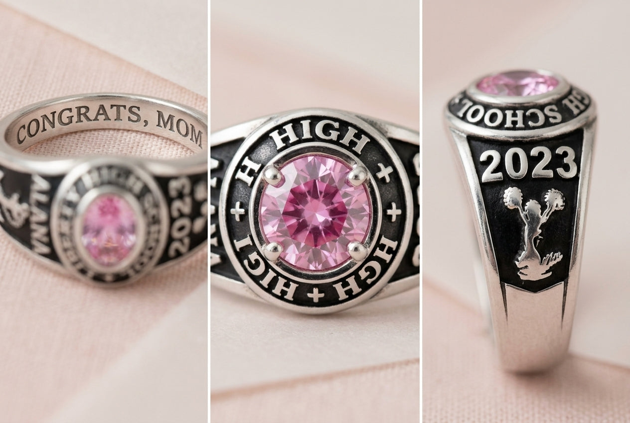School-style class ring sample details