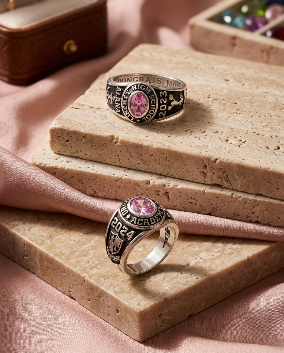 Comparison of supported personalization fields by class ring design