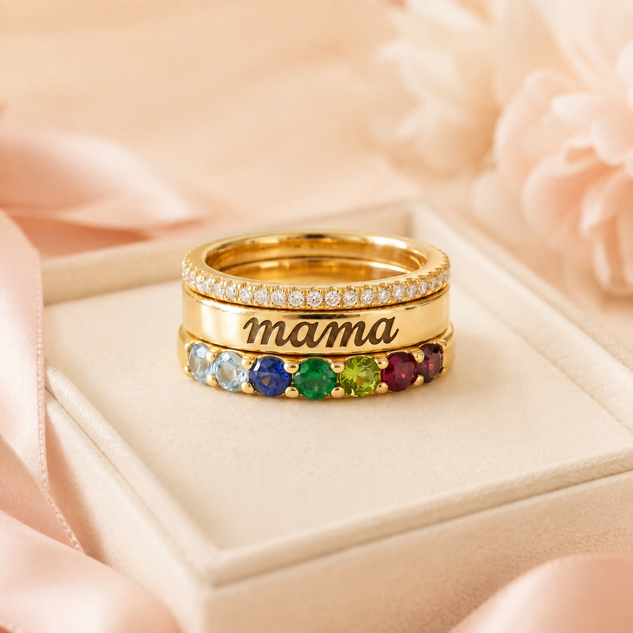 Birthstone Rings for Mom