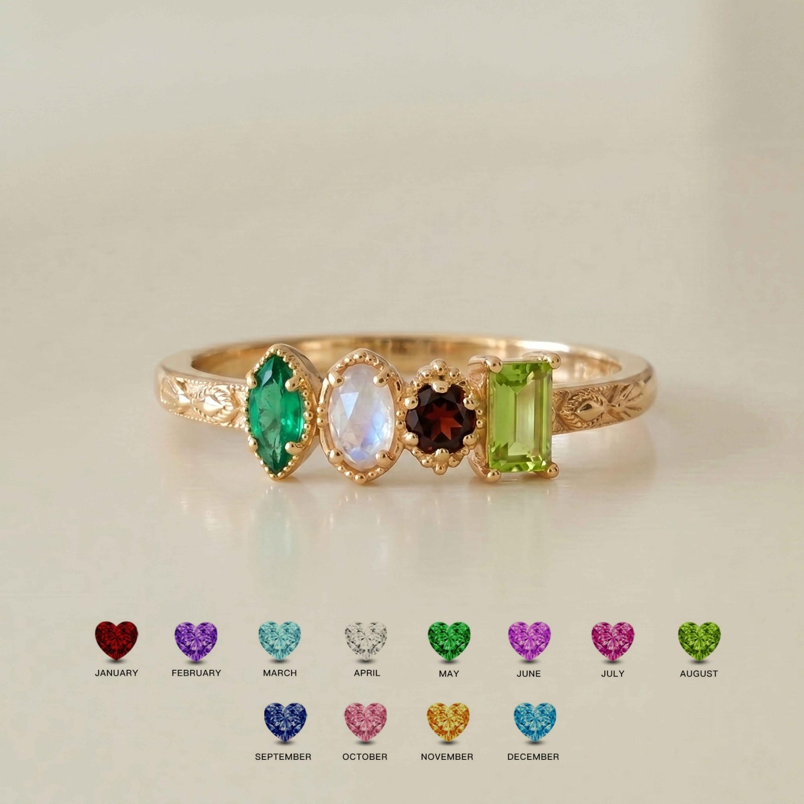 Personalized FarahBlush birthstone jewelry gift