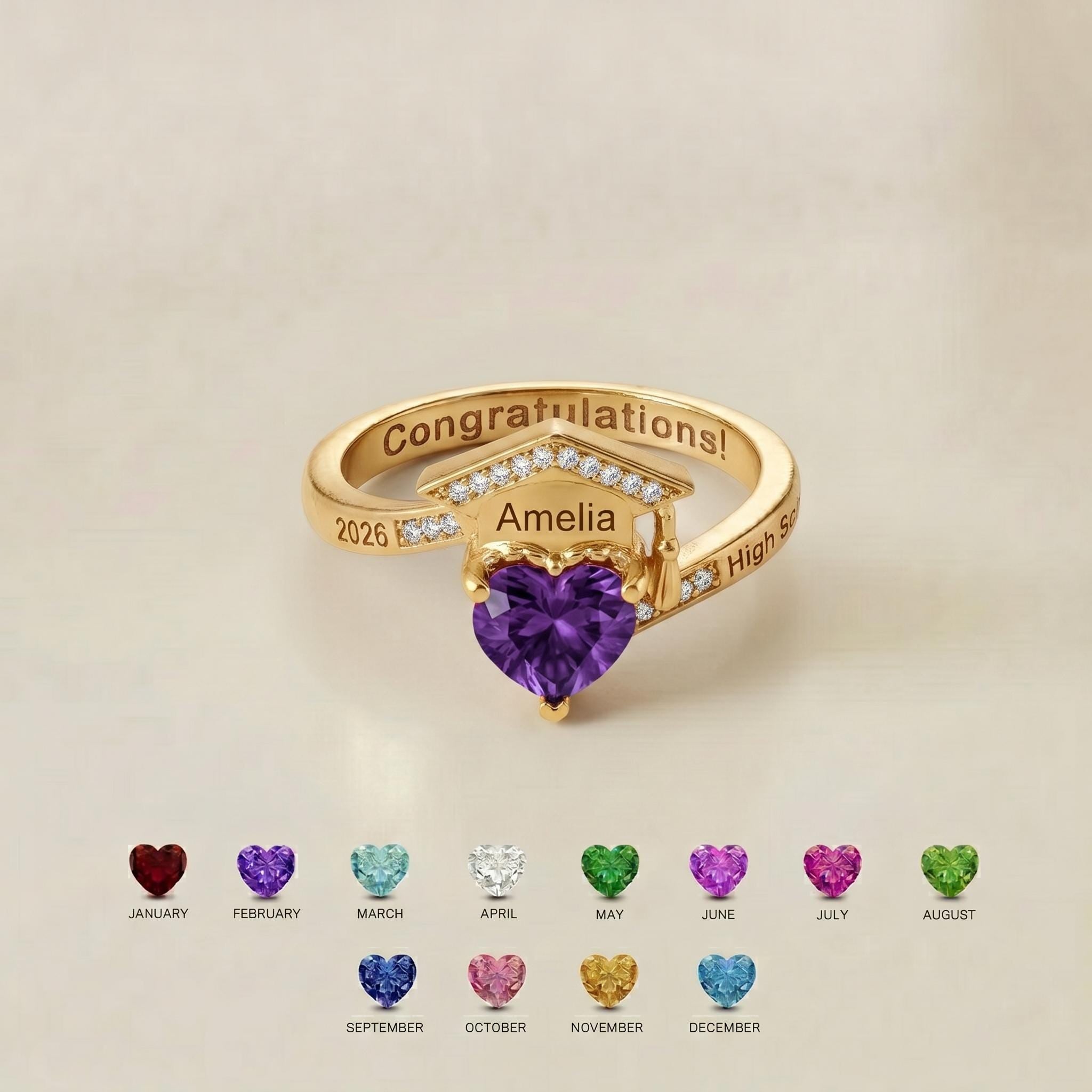 BRS060 graduation cap ring