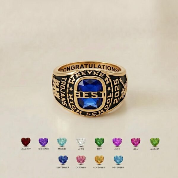 BRS047 bold senior class ring