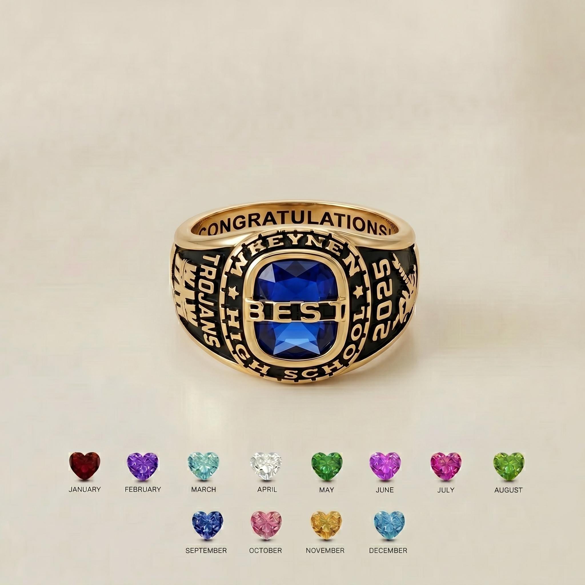 BRS047 bold senior class ring