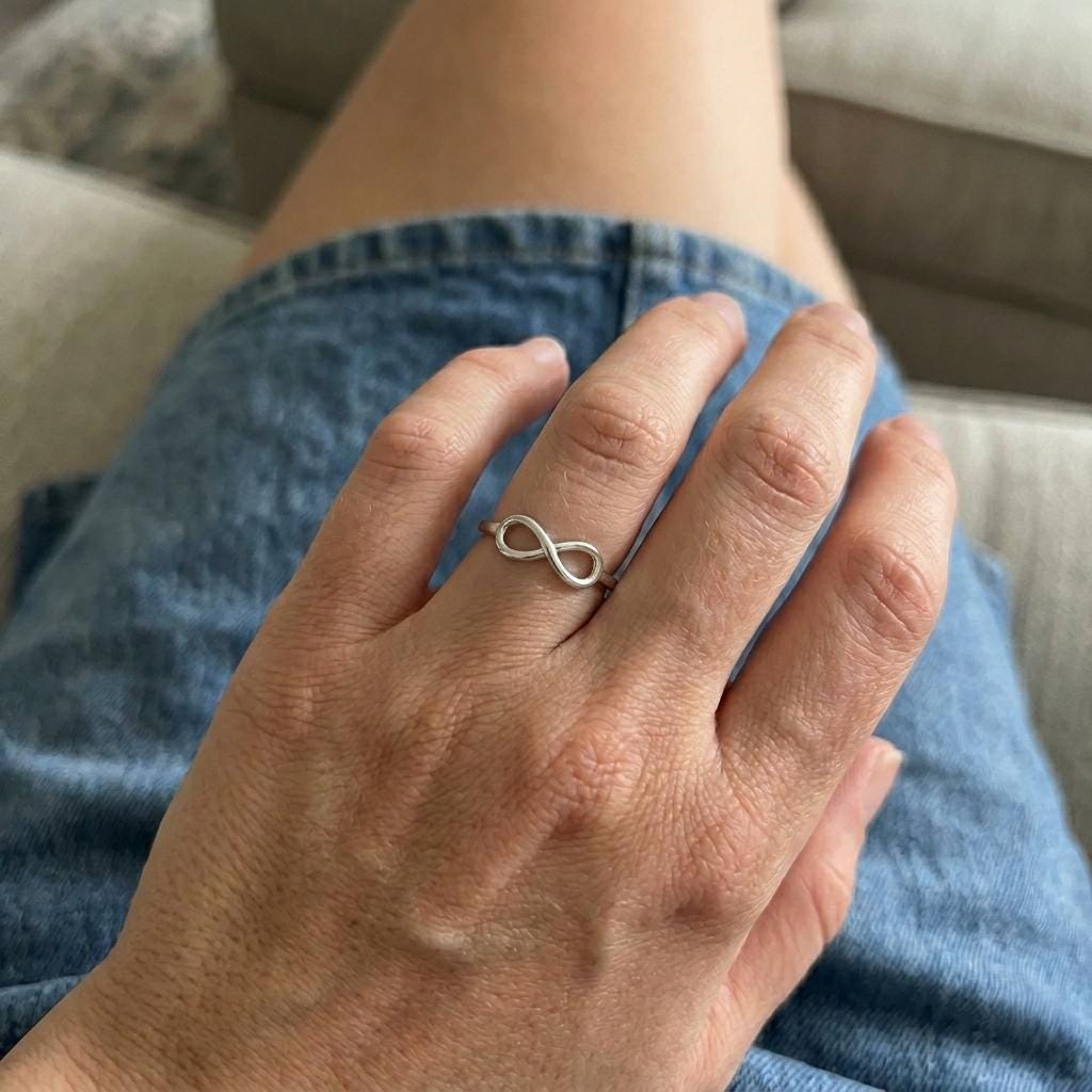 Personalized infinity name ring with custom name