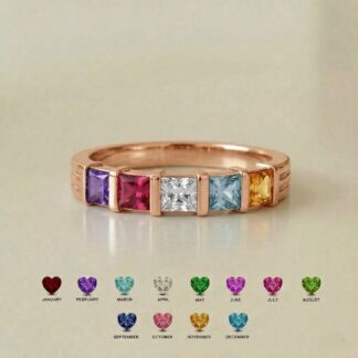 BRS108 2 to 6 stone family ring