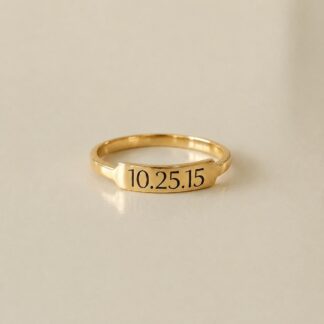 BRS077 anniversary date ring