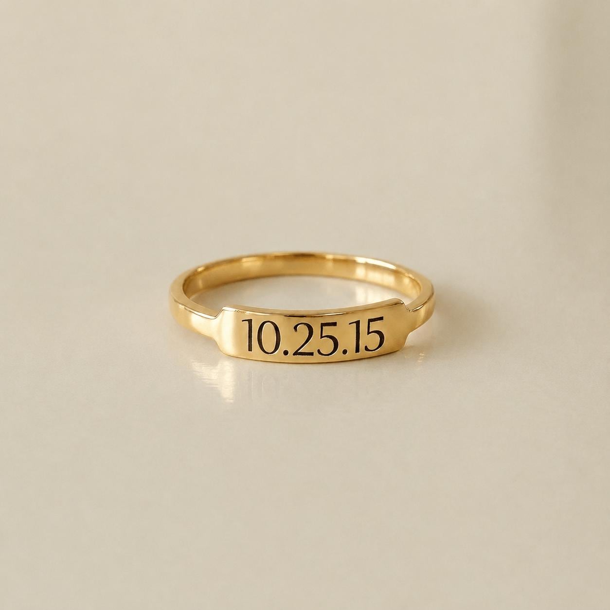 BRS077 anniversary date ring