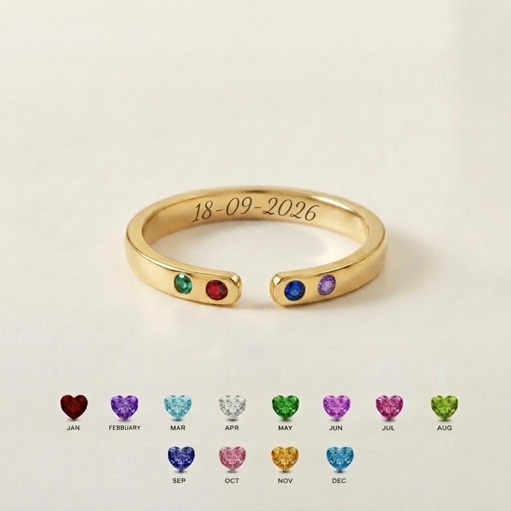 BRS116 open family ring